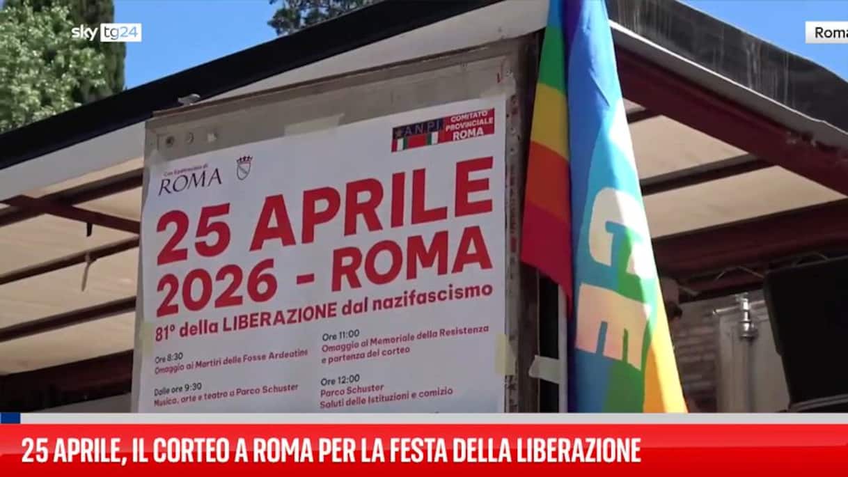 25 aprile, il corteo a Roma per la festa della Liberazione