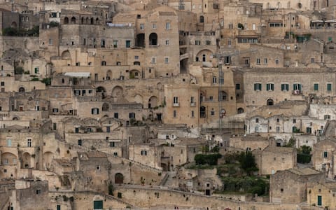 MATERA,ITALY - OCTOBER 23:  Views of the city of Matera on October 23, 2018 in Matera,Italy. The city of Matera, in the province of Basilicata in Puglia, Italy, which will be the 2019 European Capital of Culture. It is one of the oldest continually-inhabited cities in the world, dating from at least the tenth-century BC. (Photo by Andrew Hasson/Getty Images)