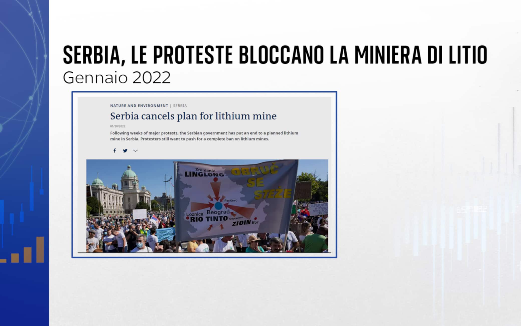 Le proteste in Serbia