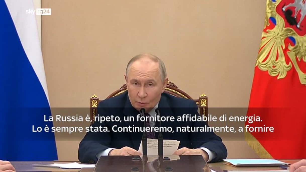 Putin offre aiuto all'Ue sull'energia | Video Sky TG24