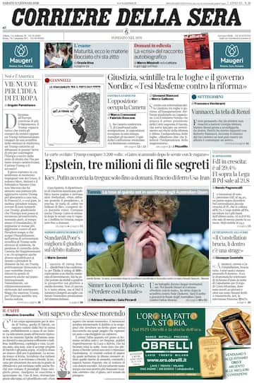 Le prime pagine dei quotidiani di oggi 31 gennaio: la rassegna stampa ...