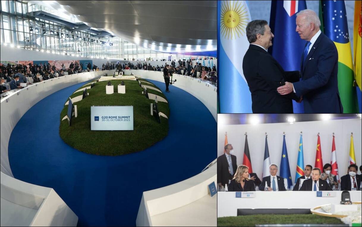 G20 Roma Screen G20 Roma, il summit dei capi di Stato per parlare di cambiamento ...