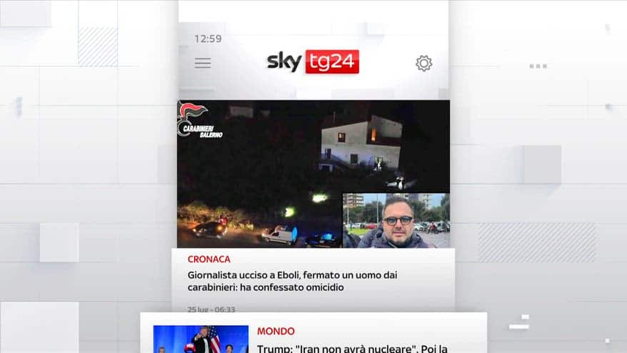 I titoli di Sky TG24 del 25 luglio: edizione delle 13