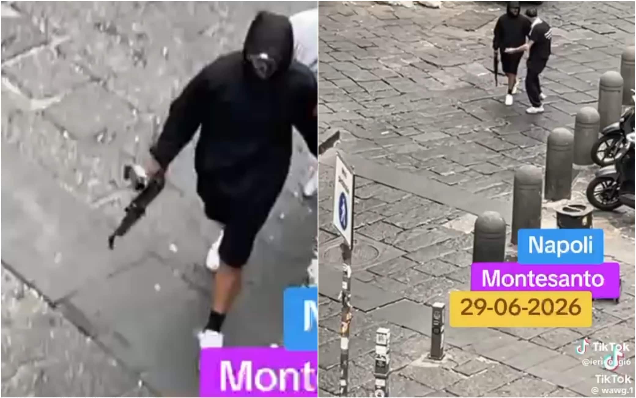 Napoli, sparatoria a Montesanto i video sui social