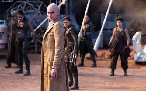 Emma Corrin as Cassandra Nova in 20th Century Studios/Marvel Studios' DEADPOOL & WOLVERINE. Photo by Jay Maidment. © 2024 20th Century Studios / © and ™ 2024 MARVEL.