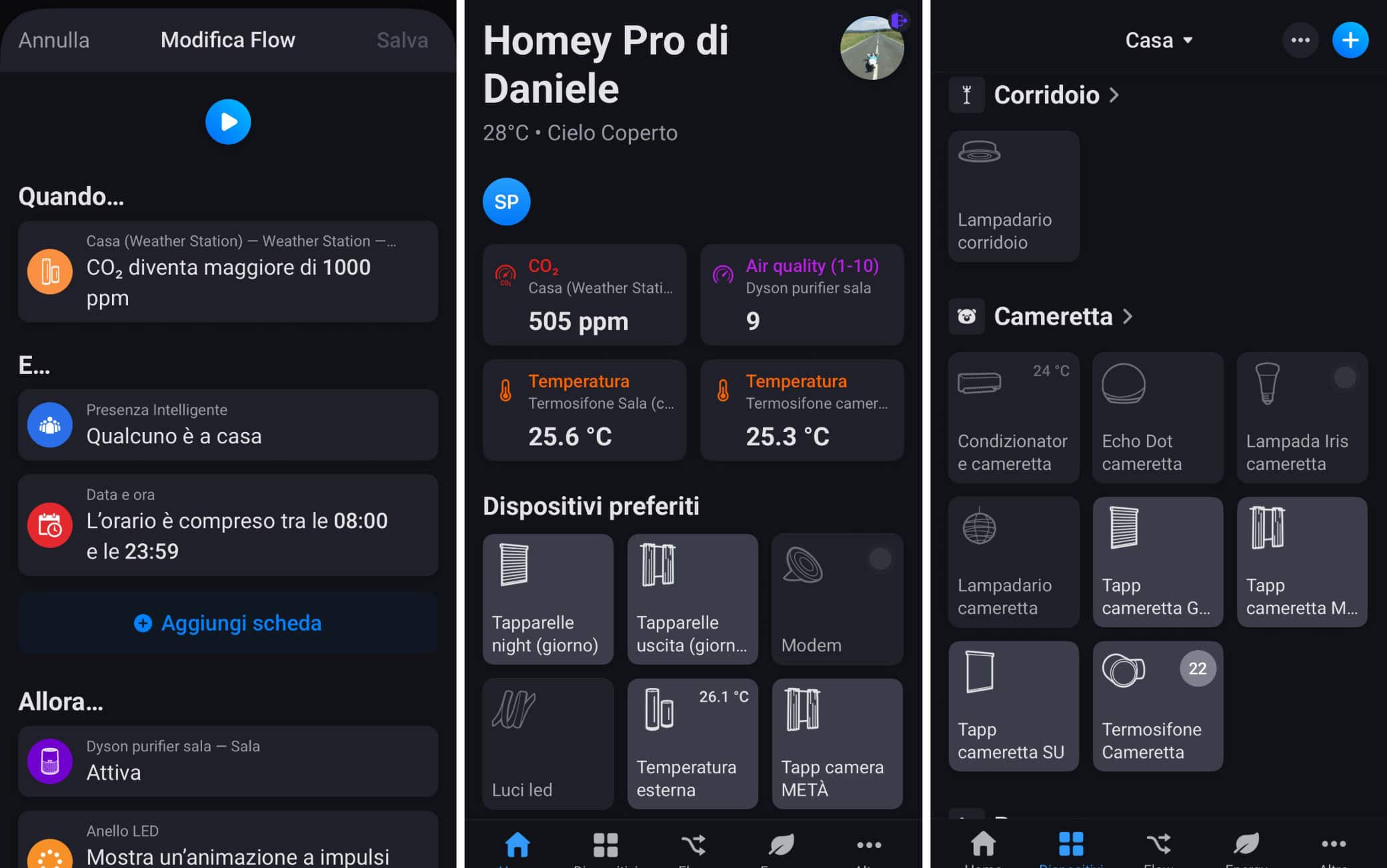 L'app di Homey