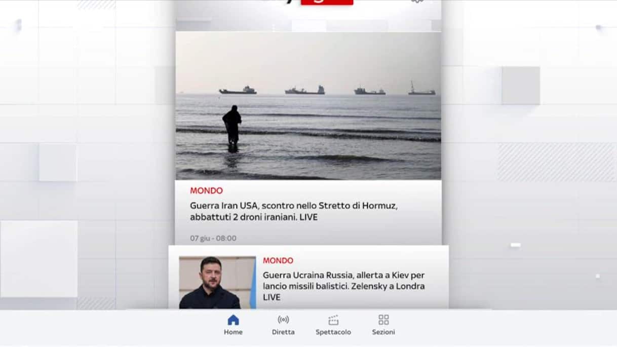 I titoli di Sky TG24 del 7 giugno: edizione delle 9