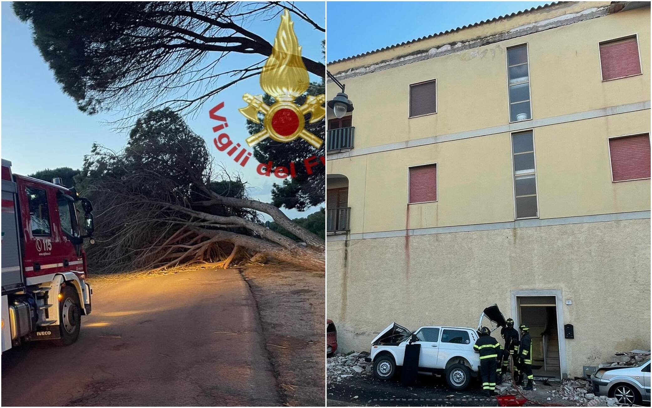 Danni per il maltempo in Sardegna