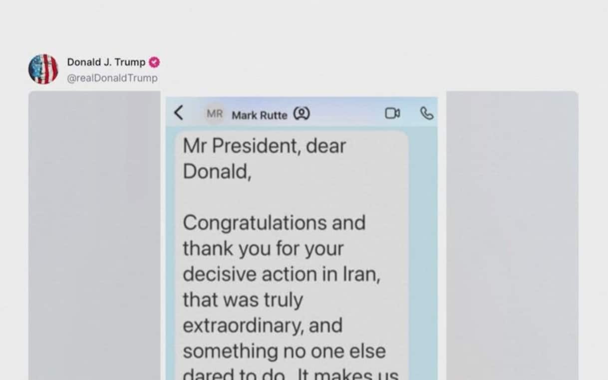 Trump pubblica messaggio di Rutte su intervento Usa in Iran | Video Sky ...