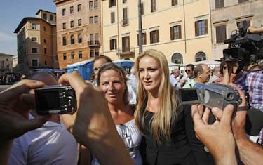 Manifestazione anti-bavaglio, contestata Patrizia D'Addario