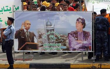 gheddafi_figlio_tripoli_libia_poster_getty