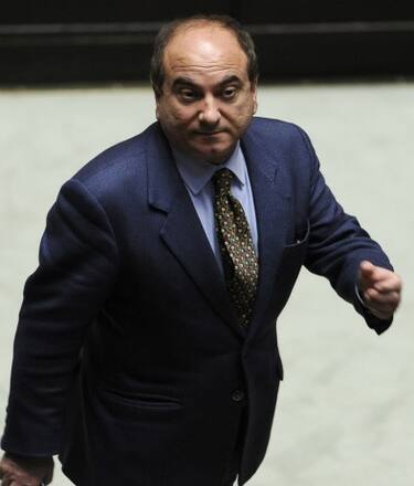 Domenico Scilipoti oggi 24 marzo 2011 alla Camera.  ANSA/MAURIZIO BRAMBATTI
