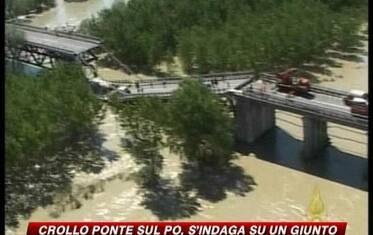 Ponte crollato sul Po, si indaga su un giunto