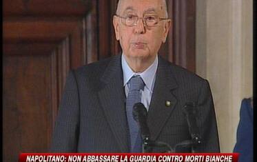 1 Maggio, Napolitano: più attenzione a diritti lavoratori