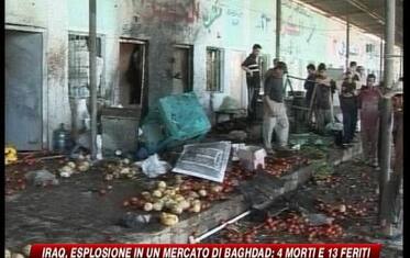 Baghdad, esplosione in un mercato: 4 morti e 13 feriti