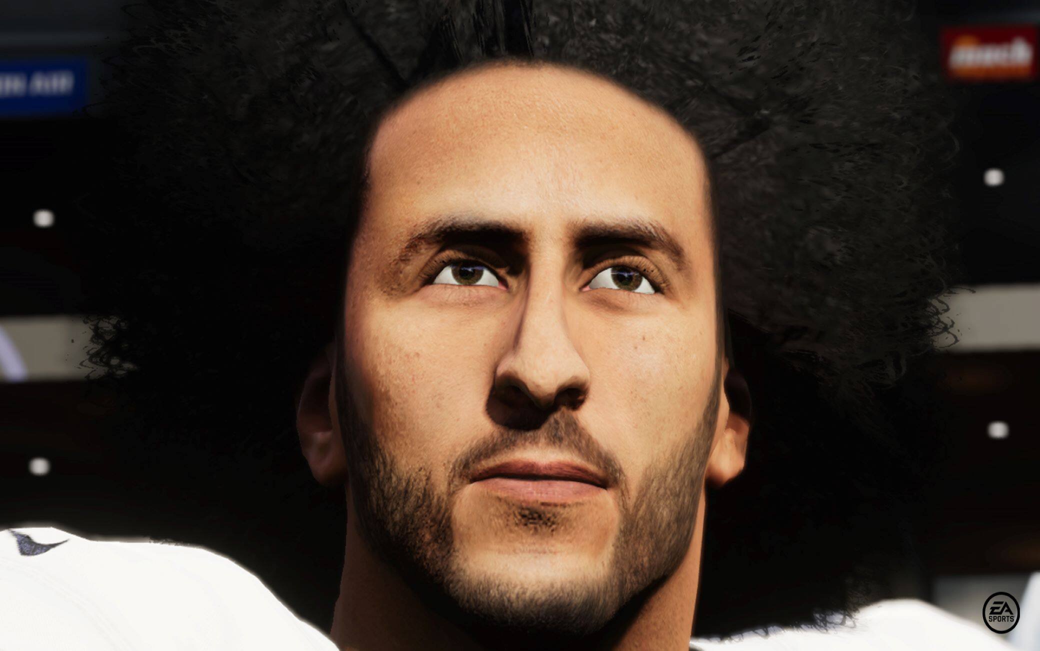 Il personaggio di Colin Kaepernick in Madden 21