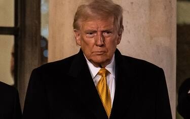 Mandatory Credit: Photo by Andrea Savorani Neri/NurPhoto/Shutterstock (14980530j)On the sidelines of the grand reopening ceremony of the Notre Dame Cathedral in Paris, France, on December 7, 2024, French President Emmanuel Macron meets with the newly-elected President of the United States, who has not yet taken office, and Ukrainian President Volodymyr Zelensky at the Elysee Palace.Macron Receives Trump And Zelensky At The Elysee Palace, Paris, France - 07 Dec 2024