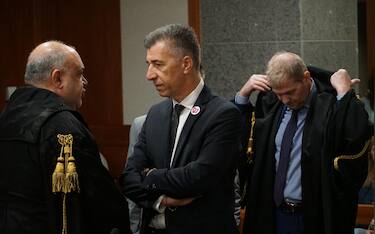 Gino Cecchettin, padre di Giulia, nell’aula d’Assise del Tribunale di Venezia, per la prima udienza a carico di Filippo Turetta, accusato dell’omicidio di Giulia Cecchettin, Venezia 23 settembre 2024. ANSA/ANDREA MEROLA                              