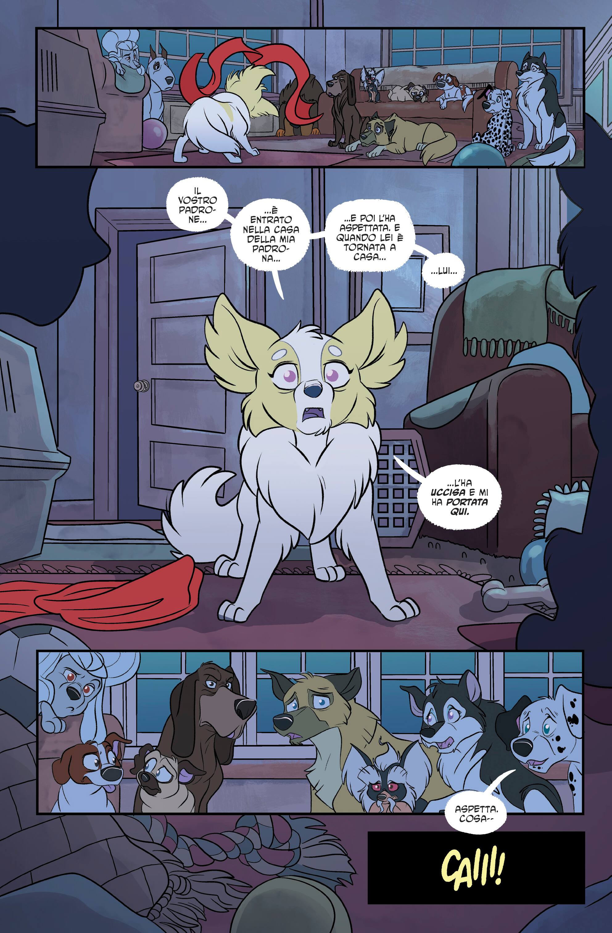 Una tavola tratta da Stray Dogs di Tony Fleecs e Trish Forstner (Saldapress)