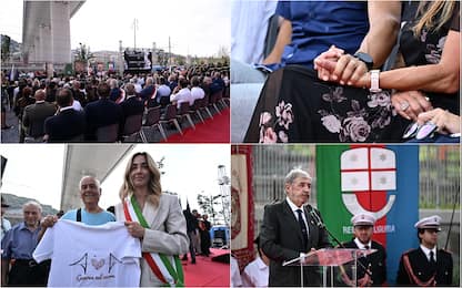 Cerimonia anniversario crollo Ponte Morandi