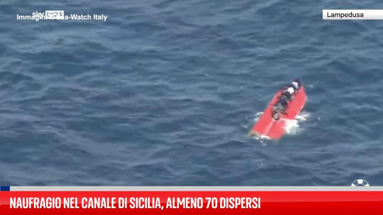 Naufragio nel Canale di Sicilia, almeno 70 dispersi