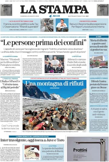 rassegna stampa 23 agosto