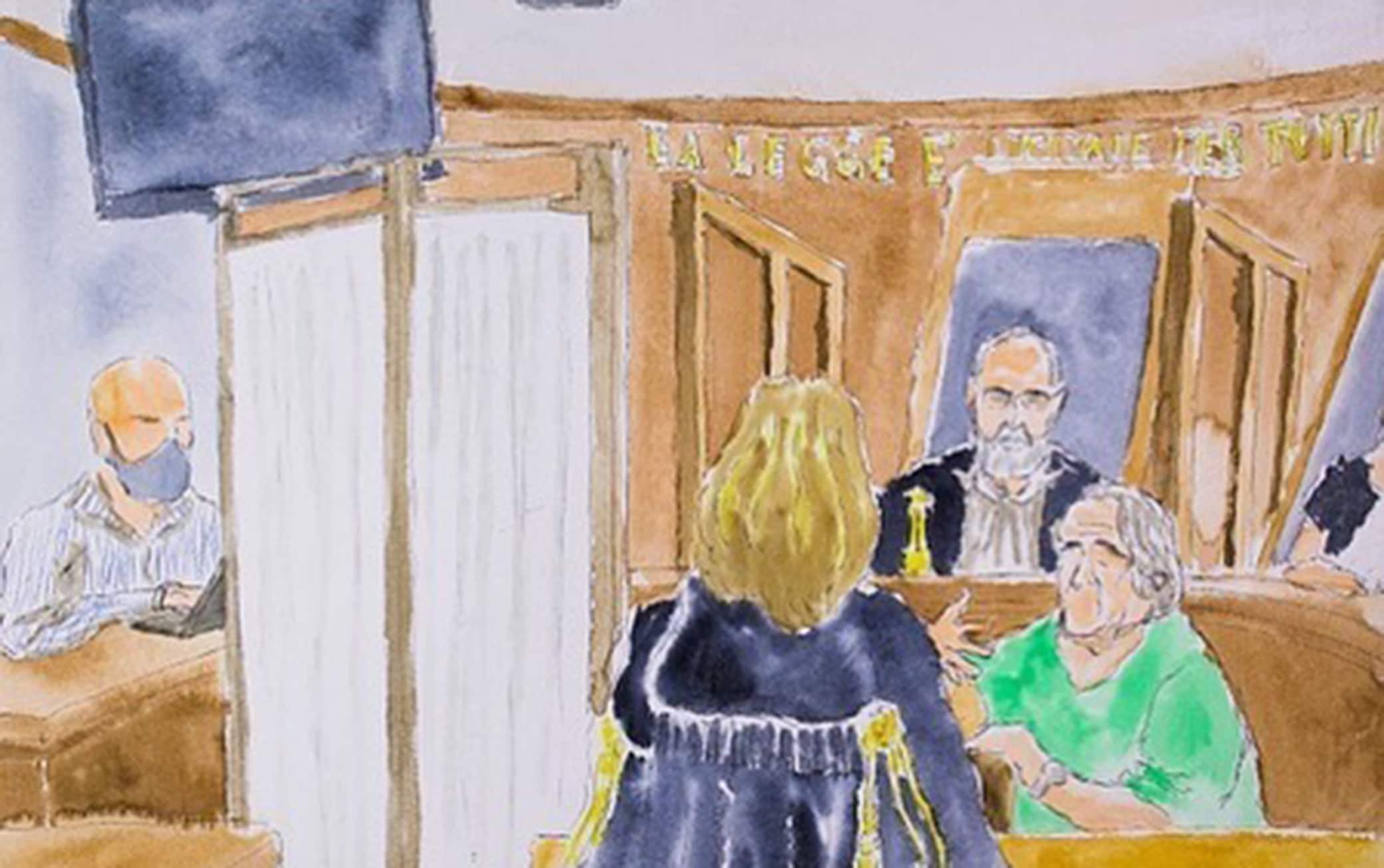 Ritratti durante un processo a Milano