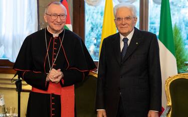 Pietro Parolin e Sergio Mattarella