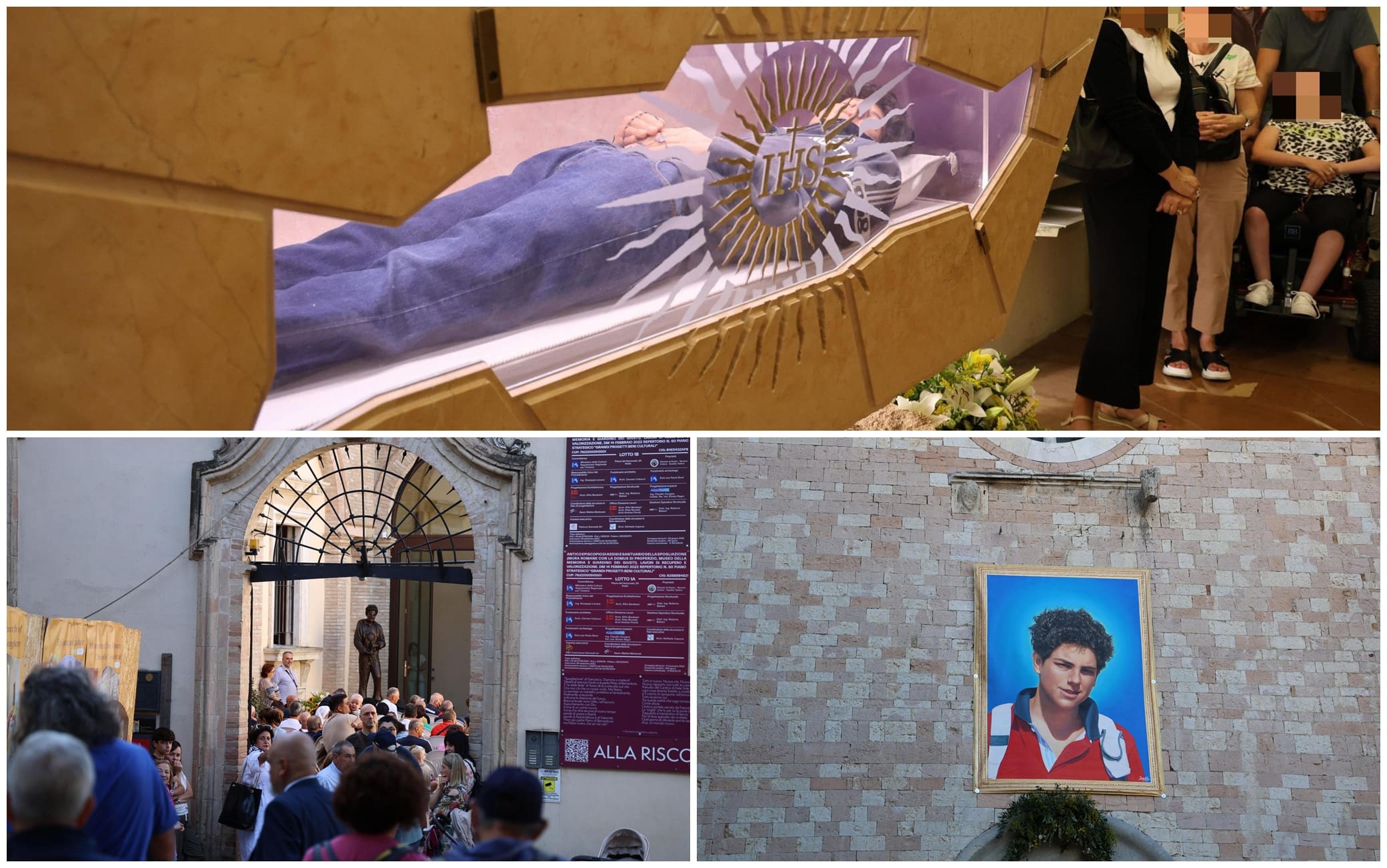 La folla ad Assisi per Acutis