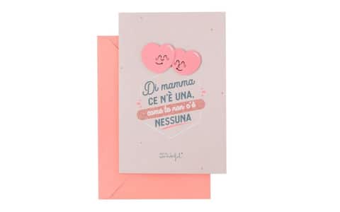 Anonimo: A mia moglie, per la festa della mamma. Solo una m