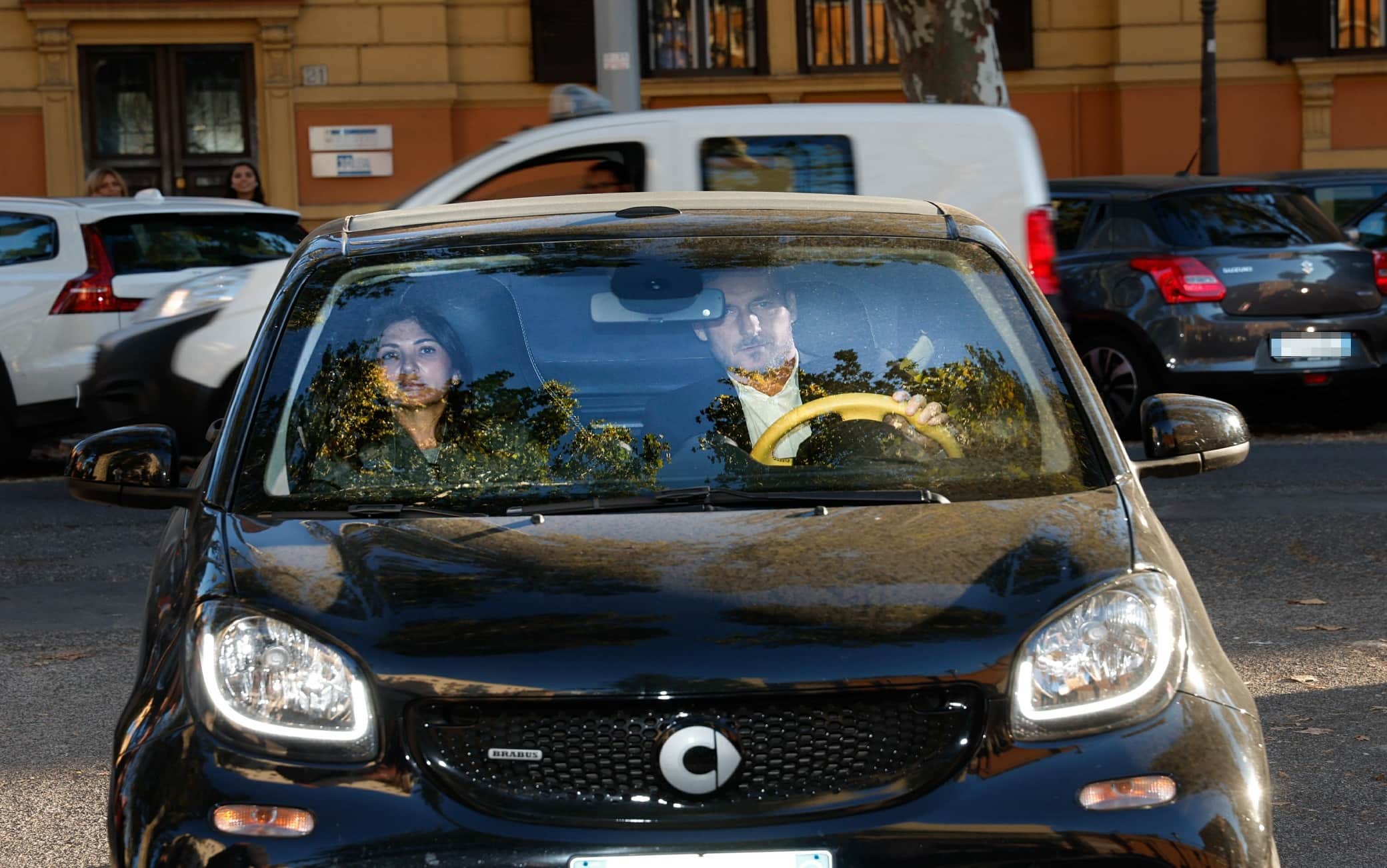 Francesco Totti arrives at Civil Court for the hearing on the case, against Ilary Blasi, on the re-appropriation to the possession of shoes, jewelry and bags, Rome, Italy, 11 November 2022. ANSA/GIUSEPPE LAMI