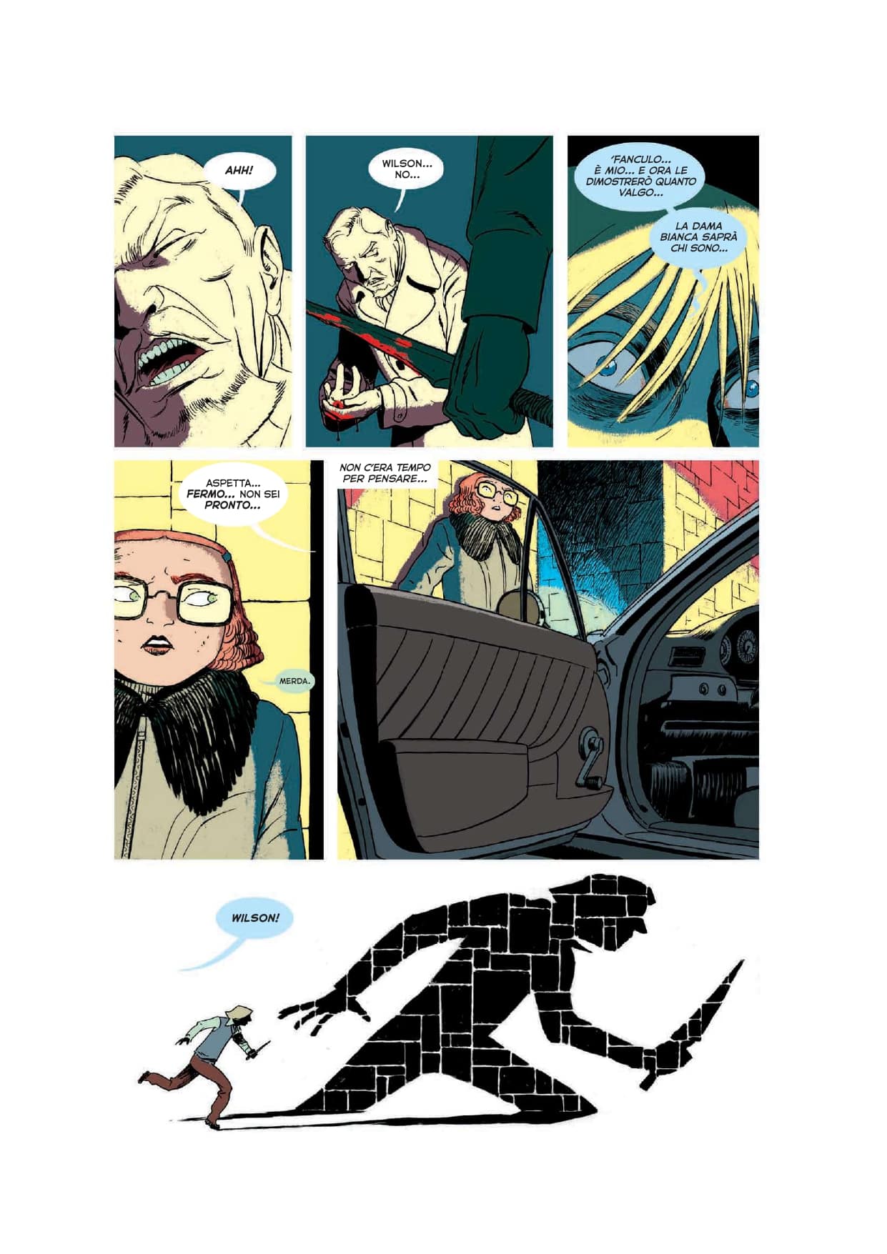 Una tavola tratta da Friday volume 3, di Ed Brubaker, Marcos Martín e Muntsa Vicente (Saldapress)