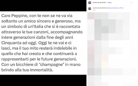 Peppino di Capri ricordo social