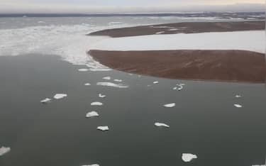 - Russian Federation, Russian Federation -20220824-Images Show Extent of Arctic Ice Melt in Barents And Laptev Sea Last Year
Researchers from the Department of Evolutionary Biology and Environmental Studies at the University of Zurich took these images of melting ice on the Russian islands of Severnaya Zemlya in the Barents and Laptev Sea region late last summer (2021).
They say that images like this are evidence we may experience extreme weather events. The scientists combined earth system modelling, satellite data and local observations for the study. They also analysed an index of sea surface temperatures from the Barents-Kara Sea and found that in years with higher than average Arctic temperatures, changes in atmospheric circulation resulted in an anomalous climate throughout East Asia. In particularly cold years, the unfavorable conditions adversely affected vegetation growth and crop yields, and delayed blossoming. The researchers also estimated a decrease in carbon uptake capacity in the region of 65 megatons of carbon during winter and spring (by way of comparison, fossil fuel emissions in Switzerland are 8.8 megatons of carbon per year). 
They state the warming of the Arctic caused by human greenhouse gas emissions is causing social and economic harm to humans as far south as the subtropics.  Warmer Arctic winters are now also triggering extreme winter weather of this kind in East Asia, an international team of researchers from Switzerland, Korea, China, Japan and the United Kingdom has found. The cooler southern winters reduce vegetation activity in the evergreen subtropics, and continue to negatively affect ecosystems in the spring, for example due to branches broken under heavy snowfall or frost-damaged leaves. During the past few days, the east coast of the United States experienced heavy snowfall and low temperatures as far south as Florida.

-PICTURED: General View (Arctic Ice Melt in Barents And Laptev Sea Last Year)
-PHOTO by: Gabriela Schaepman-Strub-Arctic Century Expedition 2021/Cover Images/INSTARimages.com
-51143361.jpg

This is an editorial, rights-managed image. Please contact Instar Images LLC for licensing fee and rights information at sales@instarimages.com or call +1 212 414 0207 This image may not be published in any way that is, or might be deemed to be, defamatory, libelous, pornographic, or obscene. Please consult our sales department for any clarification needed prior to publication and use. Instar Images LLC reserves the right to pursue unauthorized users of this material. If you are in violation of our intellectual property rights or copyright you may be liable for damages, loss of income, any profits you derive from the unauthorized use of this material and, where appropriate, the cost of collection and/or any statutory damages awarded