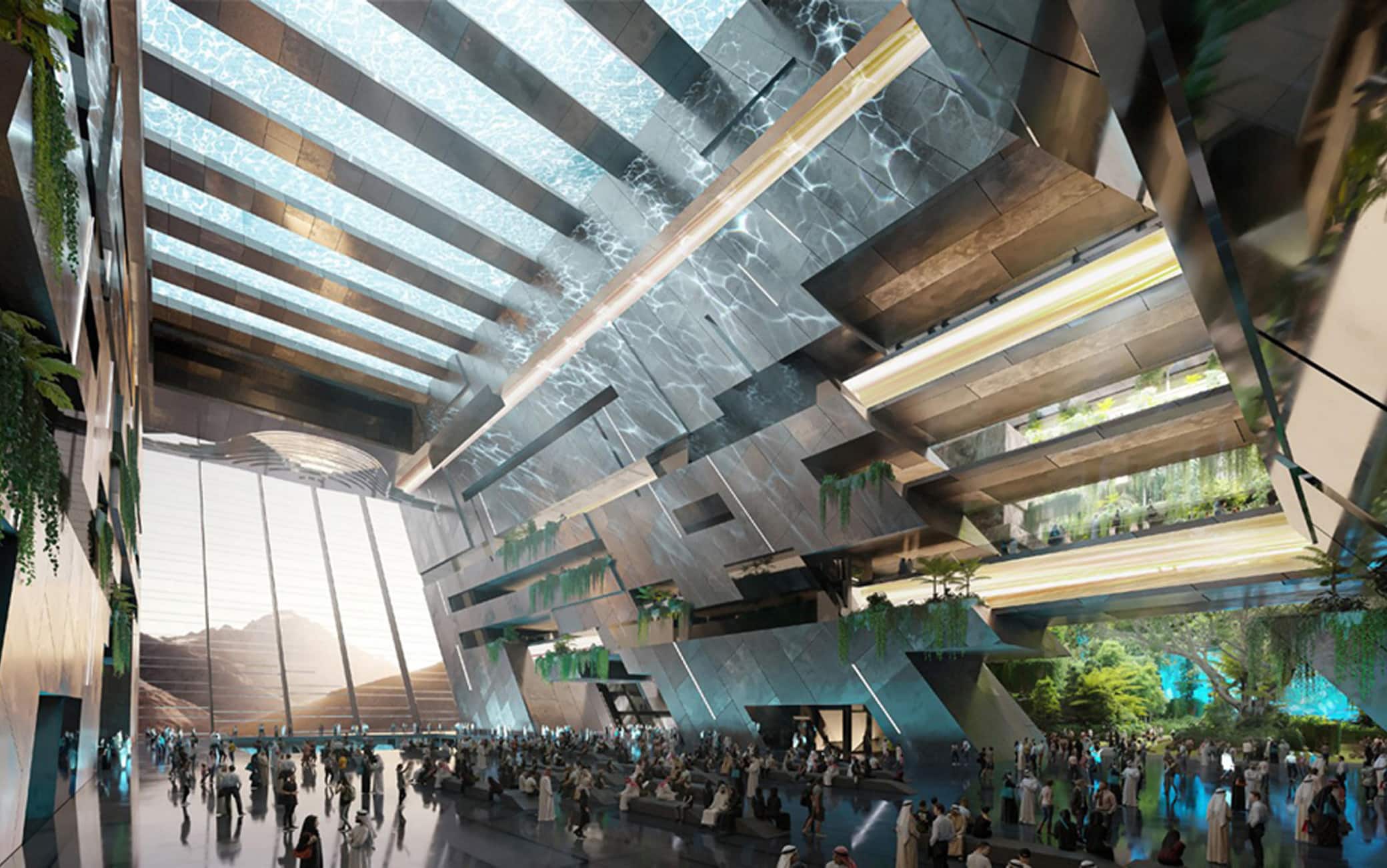 Un intervento infrastrutturaleunico nel suo genere tra le montagne dell'Arabia Saudita, percreare in area desertica una località del futuro con dighe, unlago e opere architettoniche iconiche. È quanto commissionato aWebuild da Neom per la meta sciistica di Trojena, con un megacontratto del valore pari a 4,7 miliardi di dollari (4,3miliardi di euro), Milano, 17 Gennaio 2024. ANSA/US WEBUILD+++ ANSA PROVIDES ACCESS TO THIS HANDOUT PHOTO TO BE USED SOLELY TO ILLUSTRATE NEWS REPORTING OR COMMENTARY ON THE FACTS OR EVENTS DEPICTED IN THIS IMAGE; NO ARCHIVING; NO LICENSING +++NPK+++