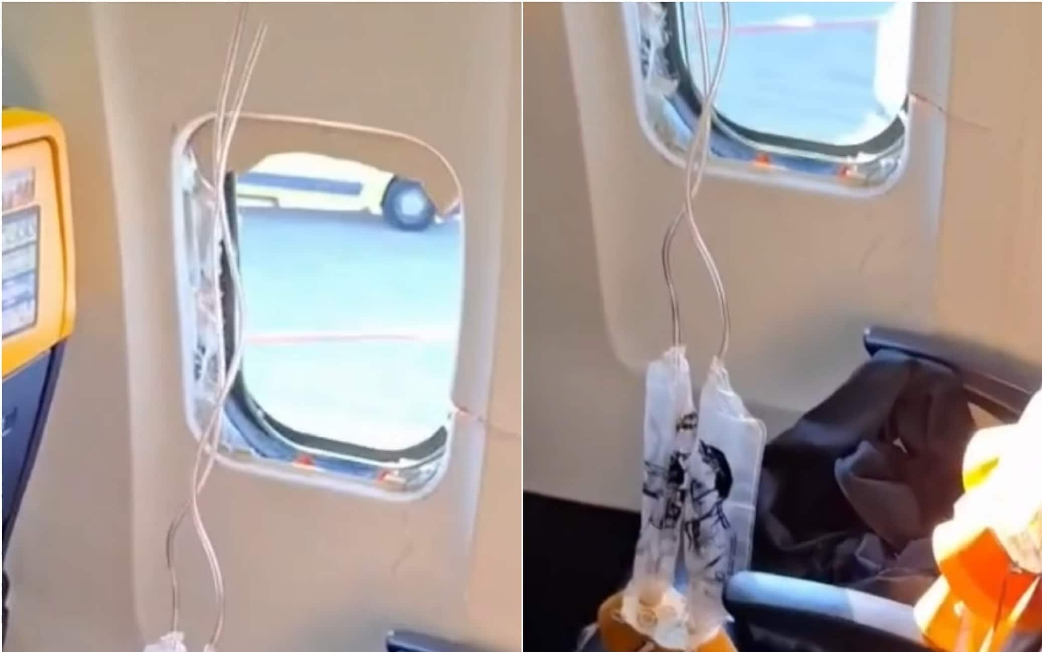 FInestrino rotto in volo Ryanair