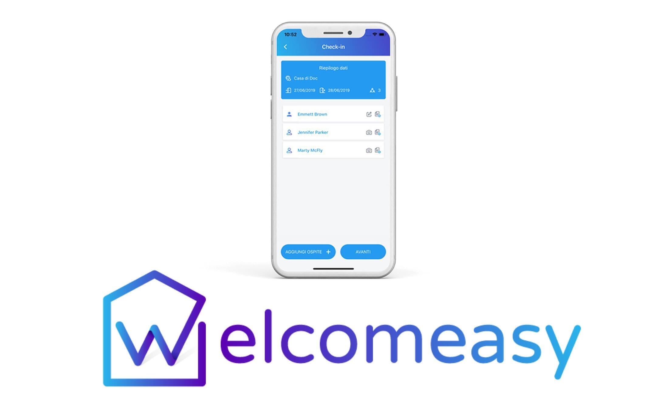 Welcomeasy su smartphone