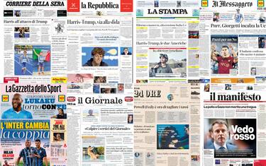 I giornali del 24 agosto
