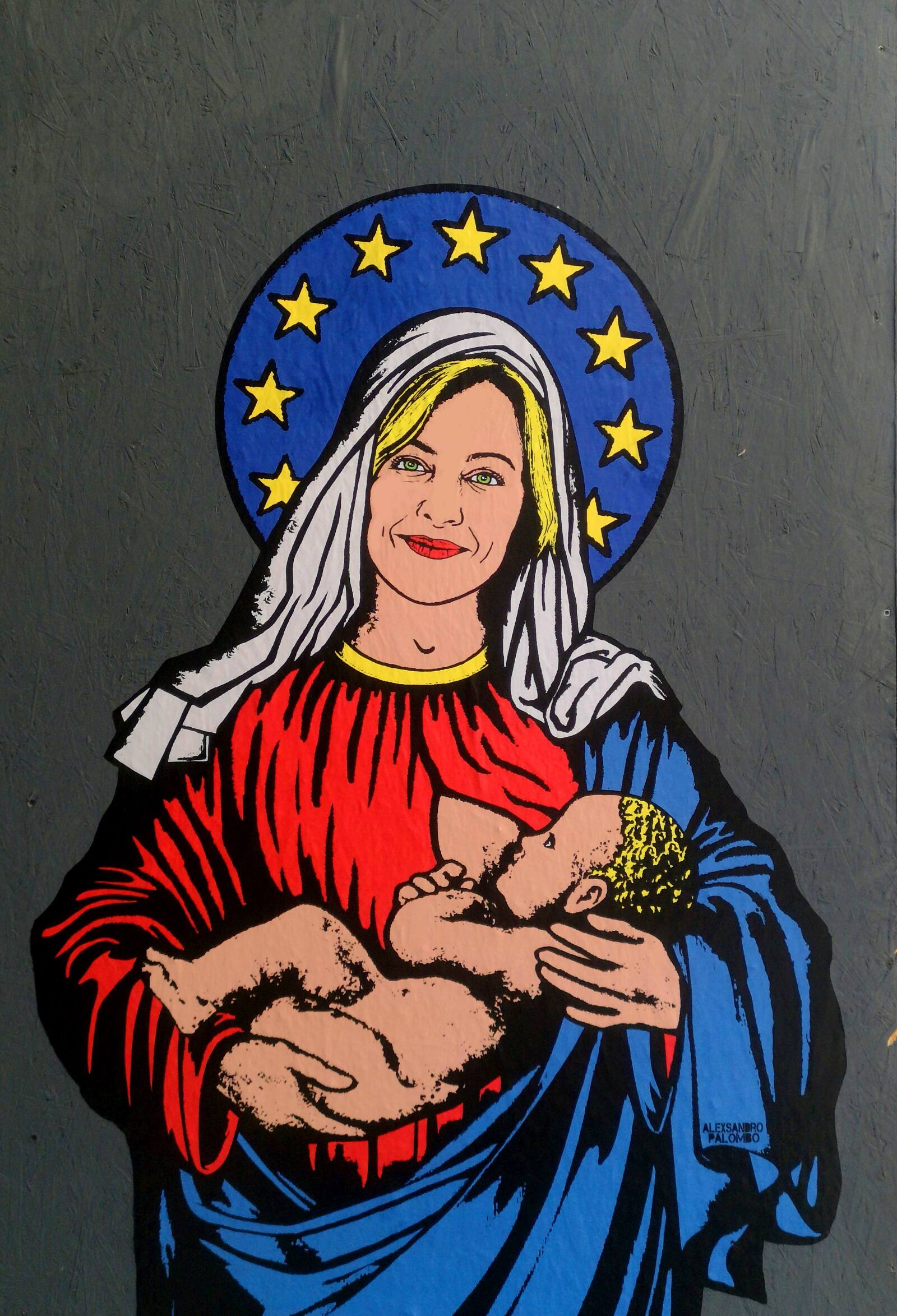 Il murale di aleXsandro Palumbo dal titolo 'Santa Giorgia'