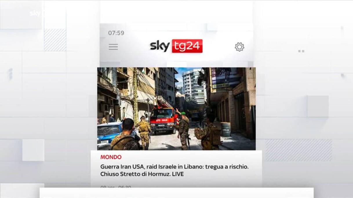 I titoli di Sky TG24 del 9 aprile, edizione delle 8 | Video Sky TG24