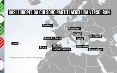 Le basi europee e l'Iran