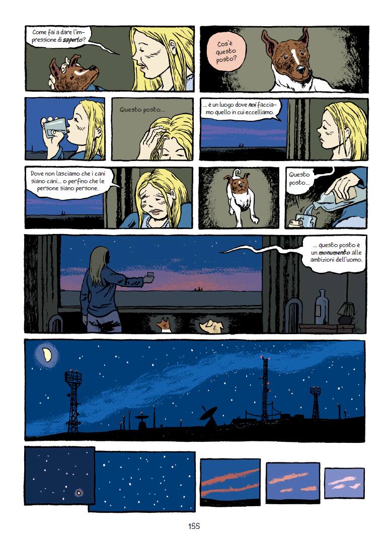 Una tavola tratta da Laika di Nick Abadzis (Tunué)