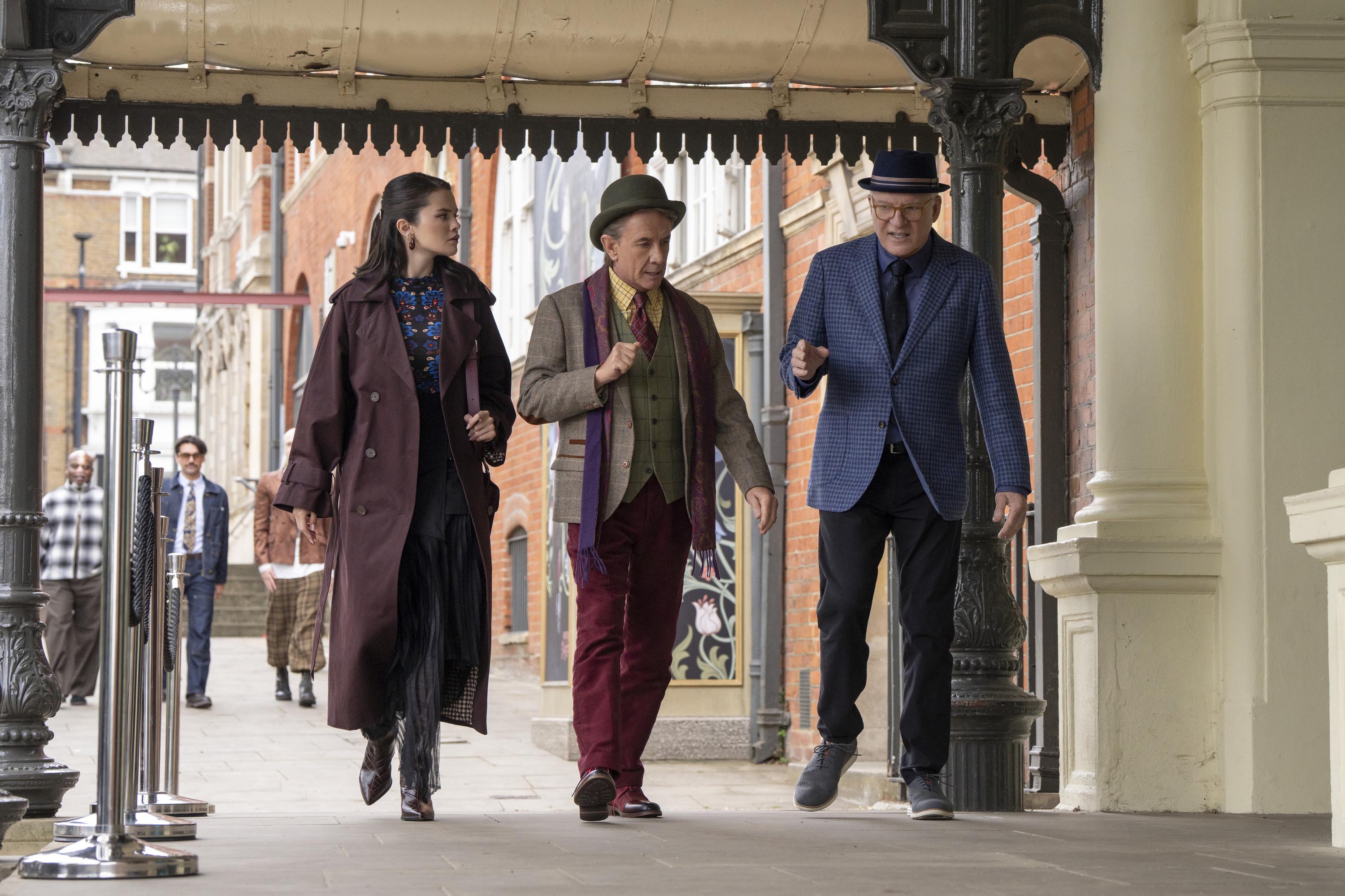 ONLY MURDERS IN THE BUILDING - Season 6 - “First Look” - (Disney/Miya Mizuno)SELENA GOMEZ, MARTIN SHORT, STEVE MARTIN