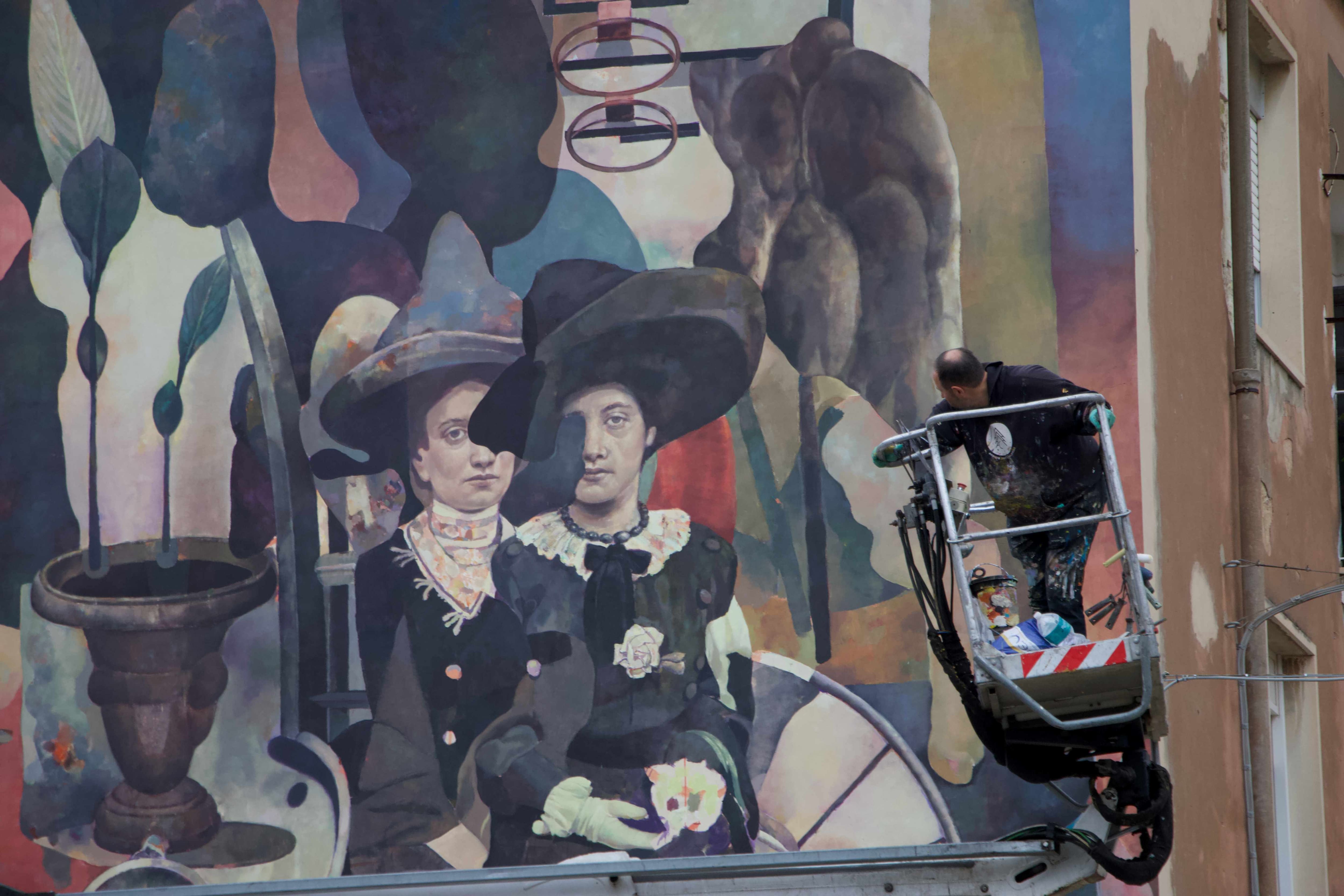 Un dettaglio dell'opera di Marat Morik