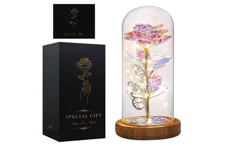 Regali per la mamma, idee regalo uniche per il compleanno delle mamme, 10,2 x 7,6 cm, a forma di farfalla, acrilico, regalo di ricordo per Natale, fascia per matrimonio (B, A), acrilico