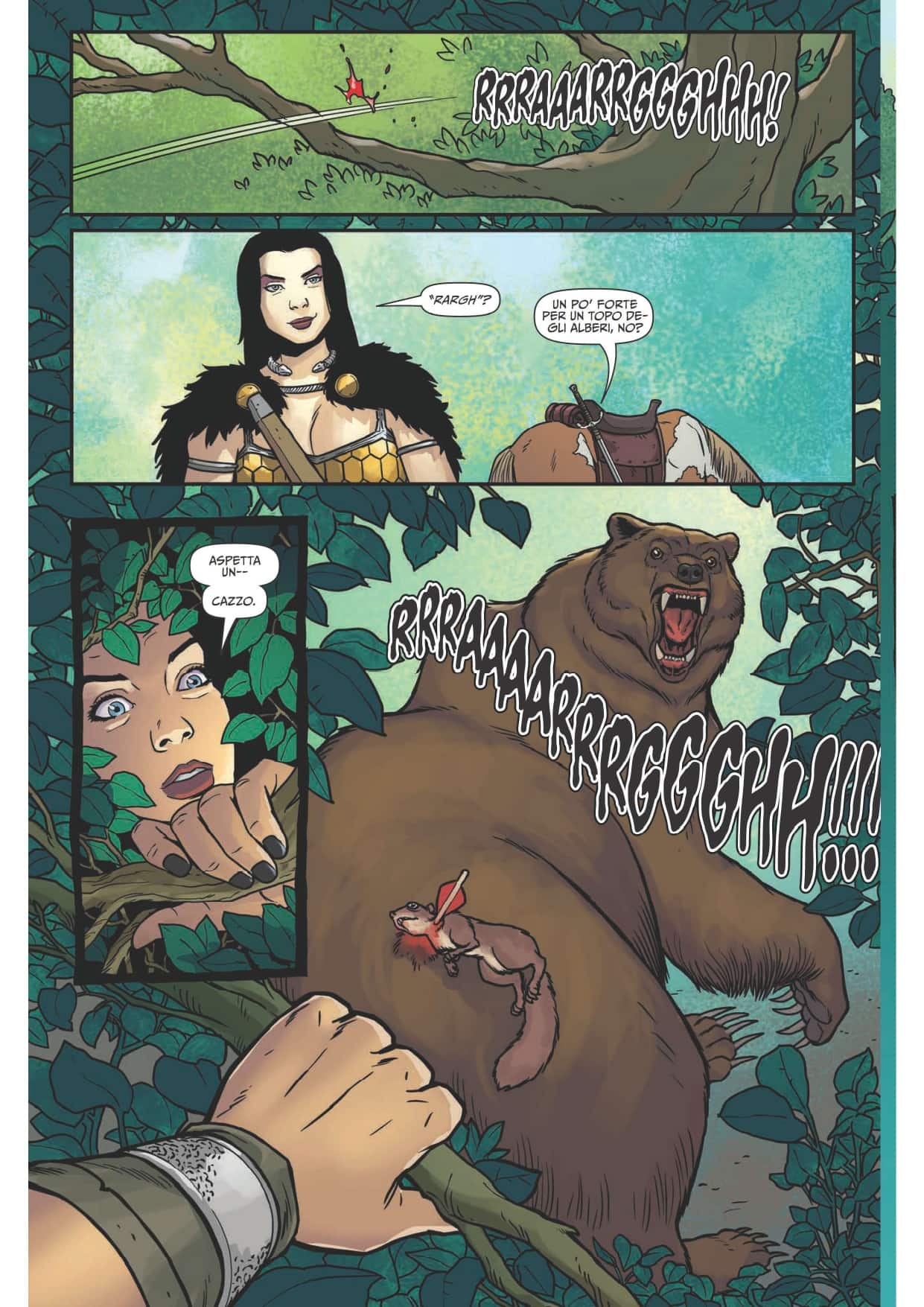 Una tavola tratta da Babs di Garth Ennis, Jacen Burrows e Andy Troy (Saldapress)