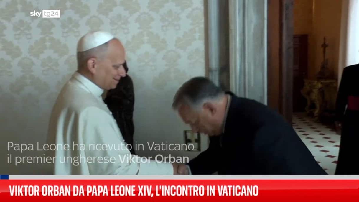 Viktor Orban da Papa Leone XIV, l'incontro in Vaticano | Video Sky TG24