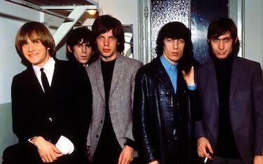 The Rolling Stones taken in the 1960s, from left to right, Brian Jones, Keith Richards, Mick Jagger, Bill Wyman and Charlie Watts.;  (Photo by King Collection/Photoshot/Getty Images)