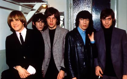 The Rolling Stones taken in the 1960s, from left to right, Brian Jones, Keith Richards, Mick Jagger, Bill Wyman and Charlie Watts.;  (Photo by King Collection/Photoshot/Getty Images)