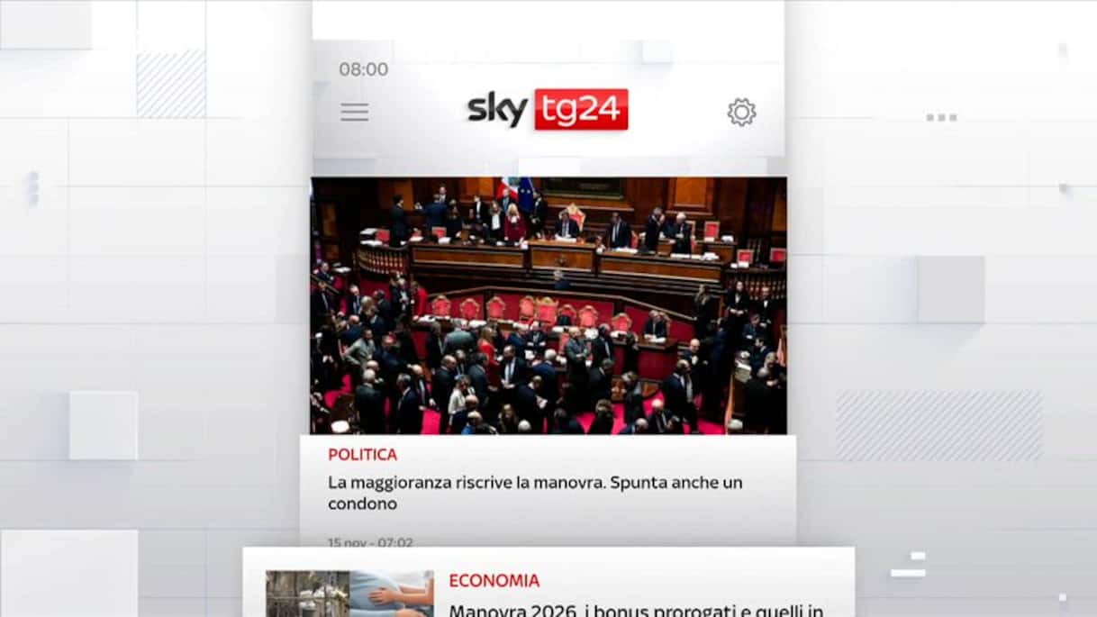 I titoli di Sky Tg24 del 15 novembre, edizione ore 8 | Video Sky TG24